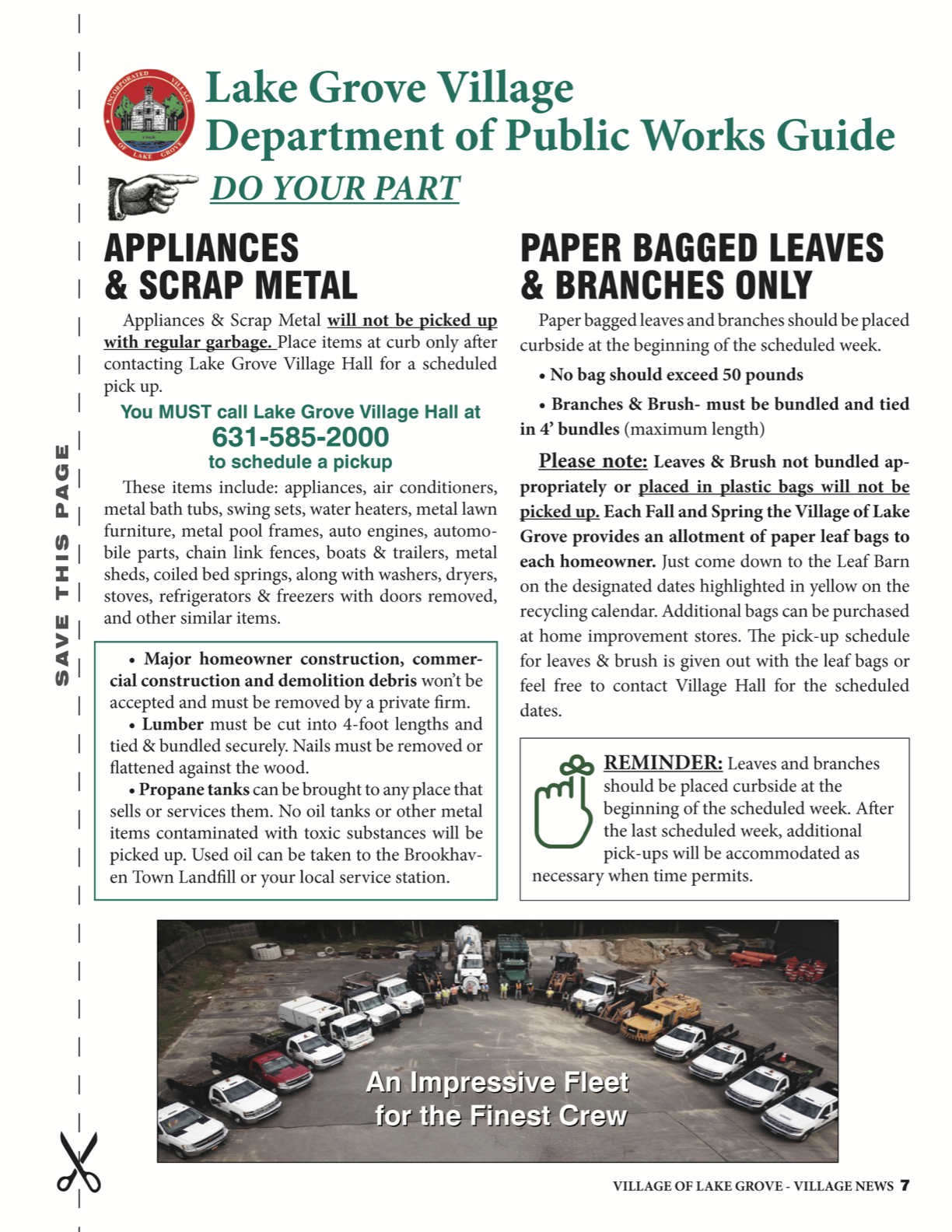 Highway Department Village of Lake Grove